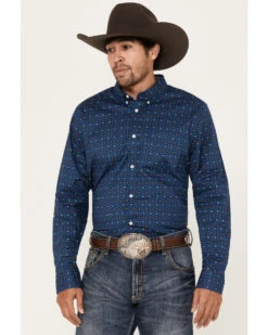 Cody James Men's 2nd Round Geo Print Long Sleeve Button-Down Western Shirt 8 Cody James Men's 2nd Round Geo Print Long Sleeve Button-Down Western Shirt -Boot Barn 2000383200 401 P1