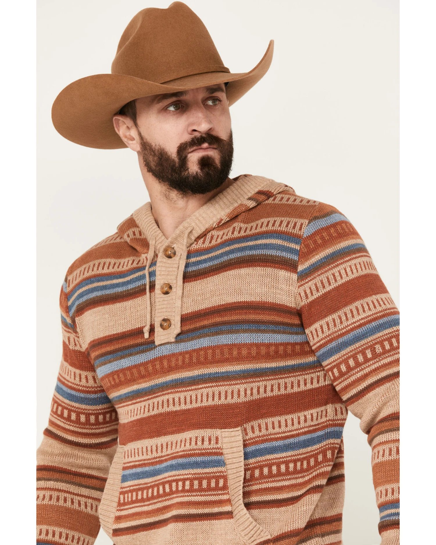 Pendleton Men's Medallion Striped Hooded Pullover 6 Pendleton Men's Medallion Striped Hooded Pullover - Image 4