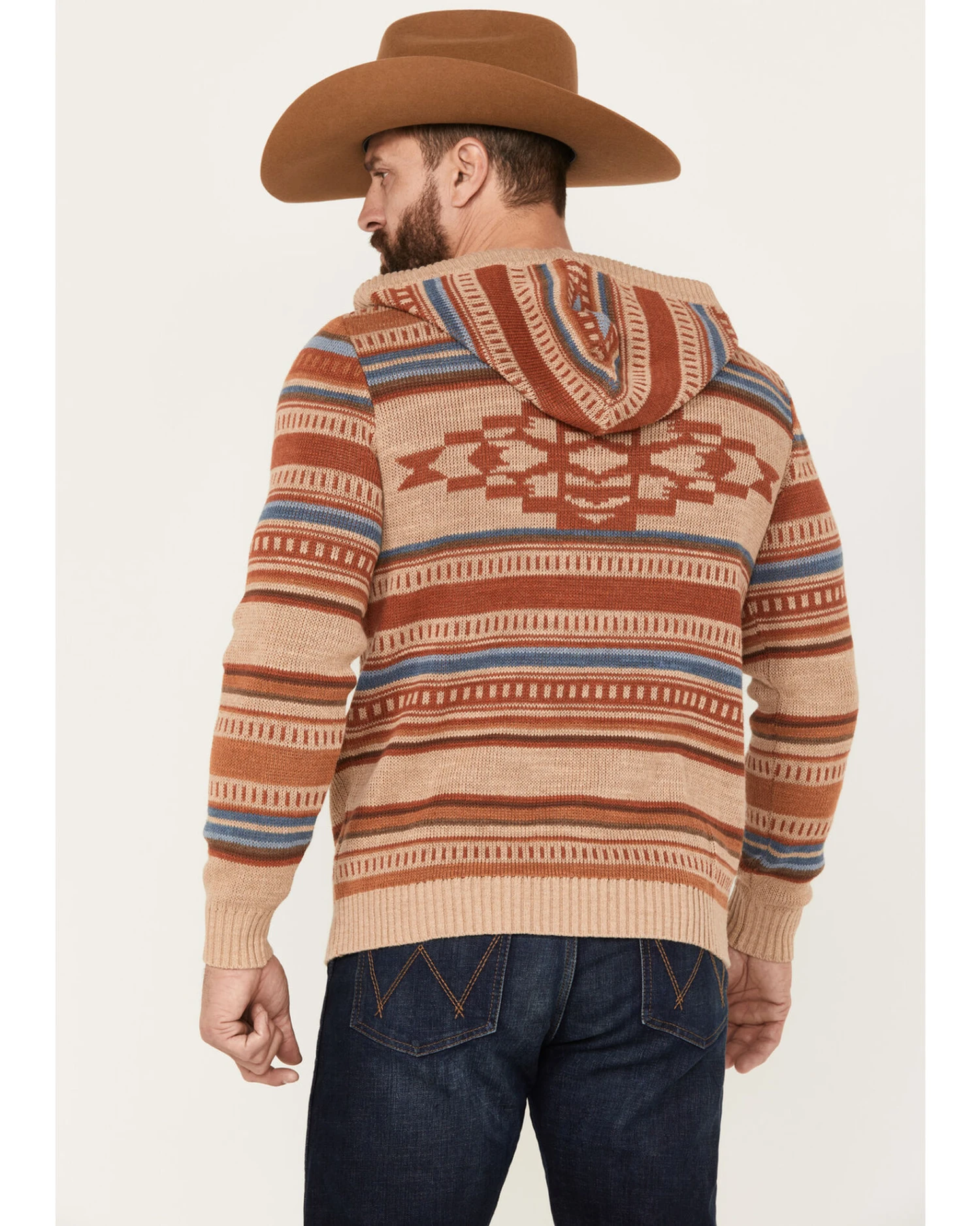 Pendleton Men's Medallion Striped Hooded Pullover 5 Pendleton Men's Medallion Striped Hooded Pullover - Image 3