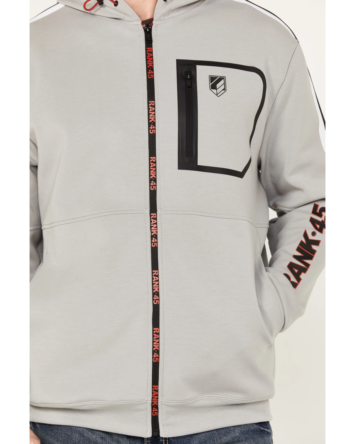 RANK 45 Men's Champion Full Zip Hooded Jacket 6 RANK 45 Men's Champion Full Zip Hooded Jacket - Image 4