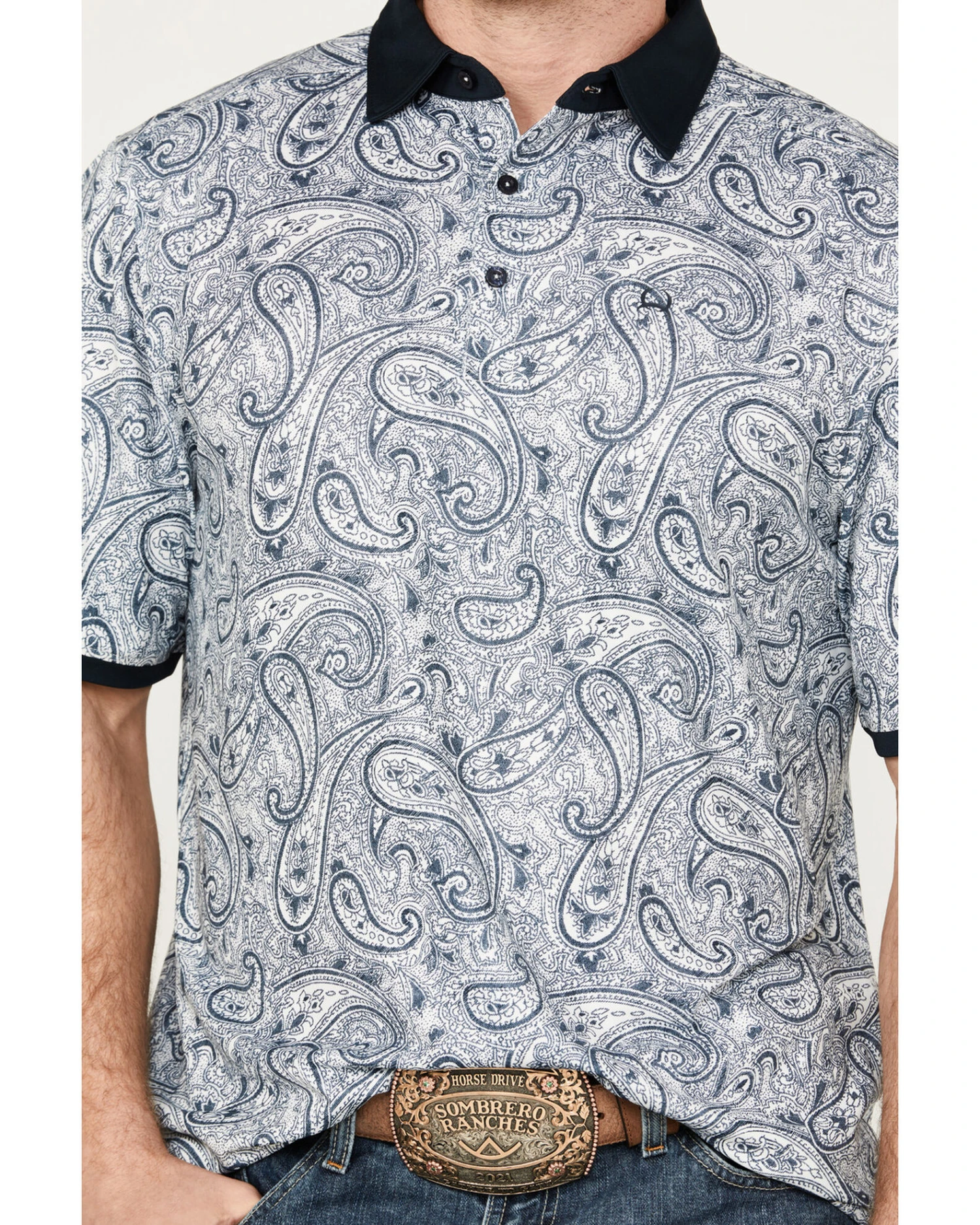 Cinch Men's ARENAFLEX Paisley Polo 4 Cinch Men's ARENAFLEX Paisley Polo - Image 2