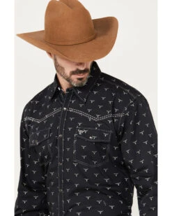 Cowboy Hardware Men's Skull Print Long Sleeve Snap Western Shirt 9 Cowboy Hardware Men's Skull Print Long Sleeve Snap Western Shirt -Boot Barn 2000385253 001 P2