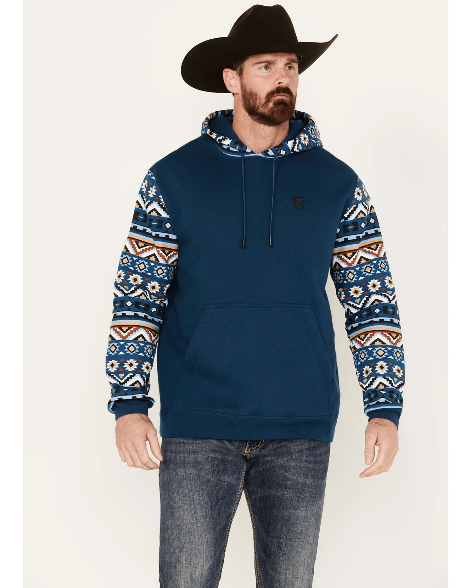 RANK 45 Men's Southwestern Hooded Sweatshirt 3 RANK 45 Men's Southwestern Hooded Sweatshirt