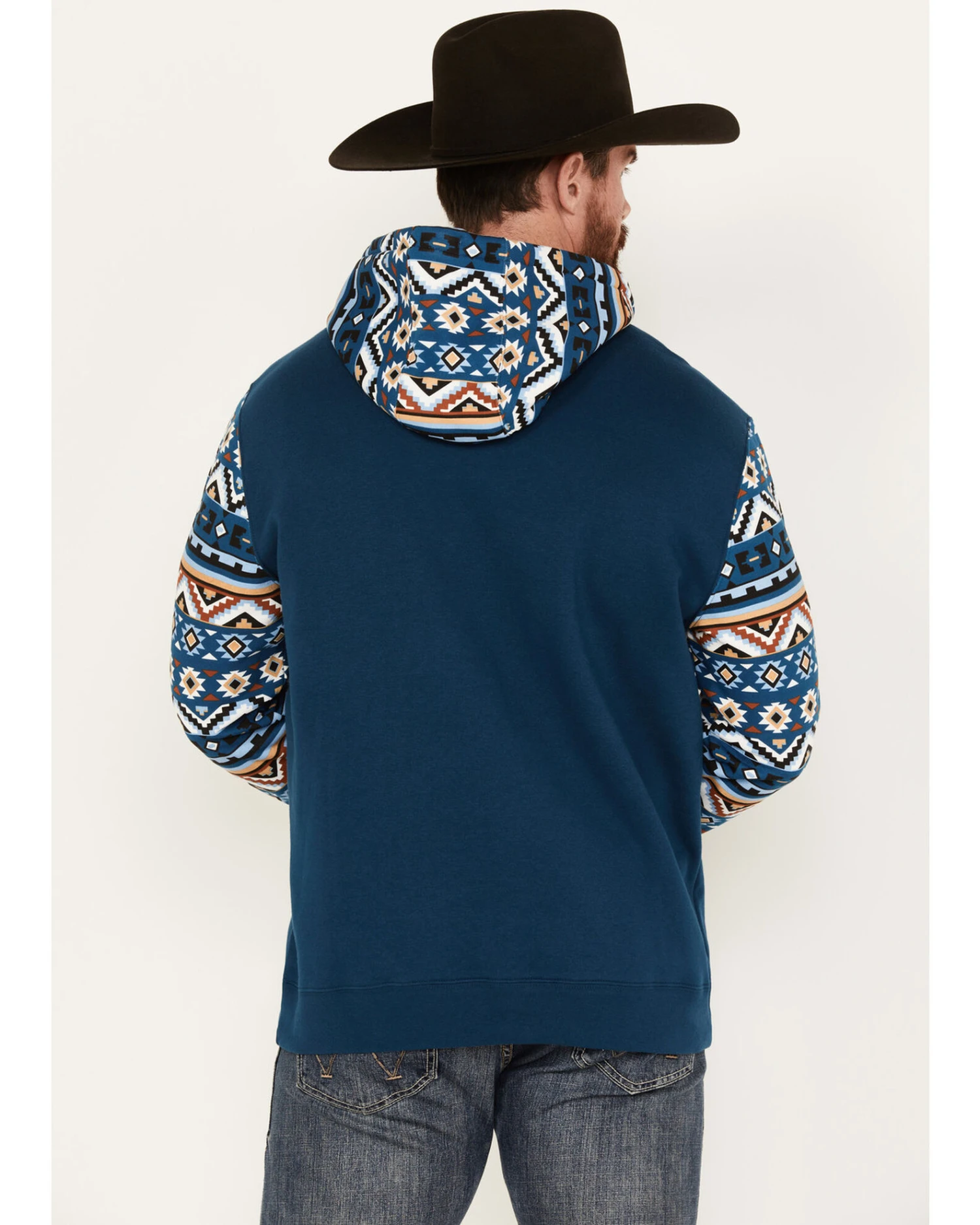 RANK 45 Men's Southwestern Hooded Sweatshirt 4 RANK 45 Men's Southwestern Hooded Sweatshirt - Image 2