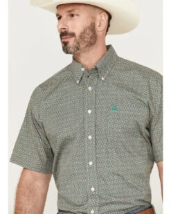 Cinch Men's Medallion Print Short Sleeve Button-Down Western Shirt 9 Cinch Men's Medallion Print Short Sleeve Button-Down Western Shirt -Boot Barn 2000386933 900 P1