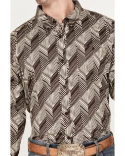 RANK 45 Men's Altonwon Striped Geo Print Long Sleeve Button-Down Western Shirt 9 RANK 45 Men's Altonwon Striped Geo Print Long Sleeve Button-Down Western Shirt -Boot Barn 2000387663 205 P3