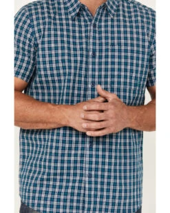 Brothers & Sons Men's Rockport Plaid Short Sleeve Button-Down Western Shirt