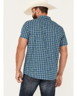 Brothers & Sons Men's Rockport Plaid Short Sleeve Button-Down Western Shirt 9 Brothers & Sons Men's Rockport Plaid Short Sleeve Button-Down Western Shirt -Boot Barn 2000389187 401 P4
