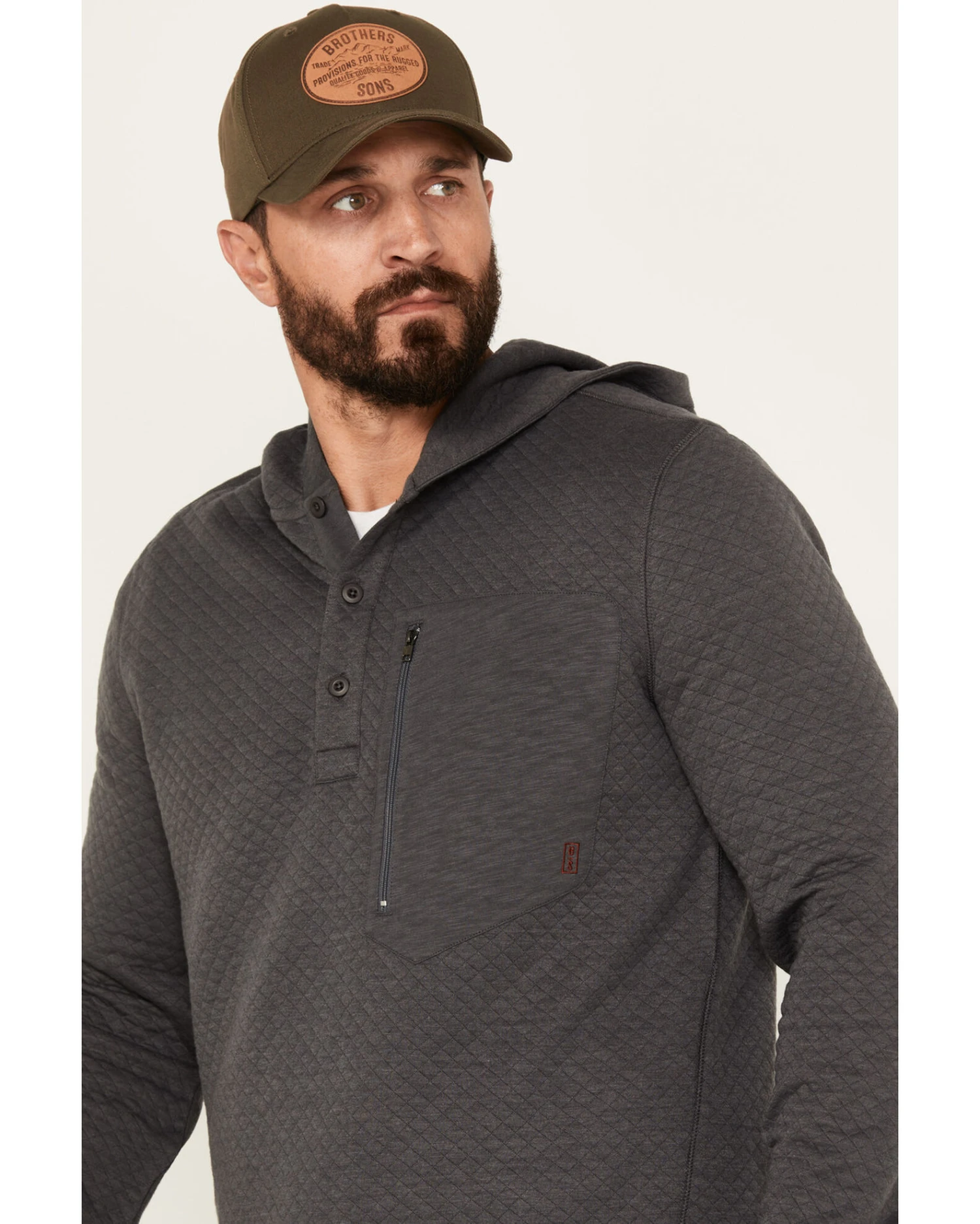 Brothers & Sons Men's Quilted Button-Down Hooded Pullover 6 Brothers & Sons Men's Quilted Button-Down Hooded Pullover - Image 4