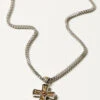 M & F Western Men's Twister Antique Cross Necklace 2 M & F Western Men's Twister Antique Cross Necklace -Boot Barn 2000389478 040 P1