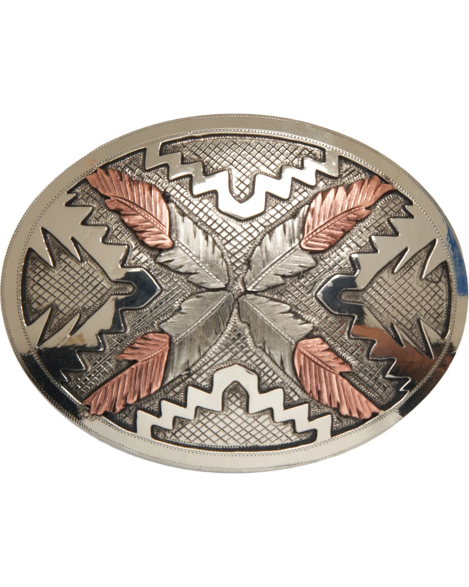 AndWest Vintage "Saguaro" Navajo Feathers Buckle 3 AndWest Vintage "Saguaro" Navajo Feathers Buckle